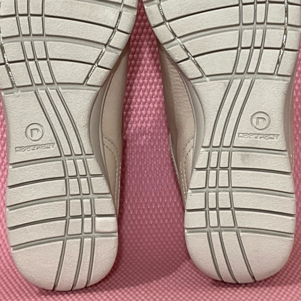 Rockport Womens Tan Leather Washable Walking Lace Up Casual Shoes - Size US 7M - Picture 10 of 13